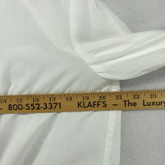 EILEEN FISHER Blouse S Organic Cotton Tunic Shirt Button Up Long Sleeve White - Picture 10 of 13